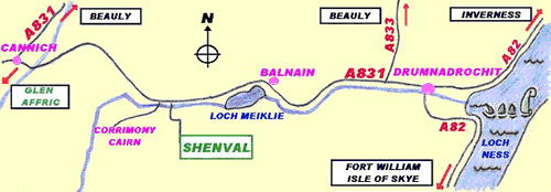 B&B between Glen Affric and Loch Ness